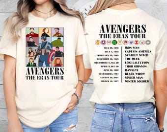 Maglietta Avengers The Eras Tour: Maglietta Supereroi