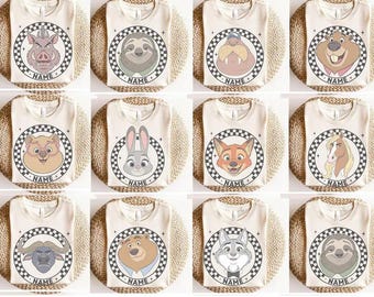 Disney Zootopia 2 Filmen Polisavdelning Ansiktströja, Judy Hopps Nick Wilde Gary De'Snake, Zootropolis, Disneyland Familjeresa 2025 Tröja