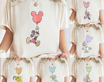 Disney Mickey and Friends with Balloons Shirt Disney Trip Sweatshirt Magic Kingdom shirt Mickey and Friends Tee