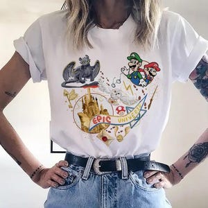 Epic Universe Family Trip Shirt: Super Mario & Dragon Tee