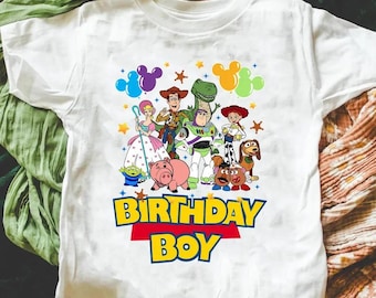 Toy Story verjaardagsfeestje shirts voor familie,aangepast verjaardagsshirt voor meisjes, verjaardagscadeau voor kinderen,Toy Story verjaardagsfeestje shirt,Disney Group-T-shirt