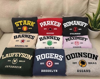 Sudadera inspirada en los superhéroes de los Vengadores: Rogers & Barnes Shirt