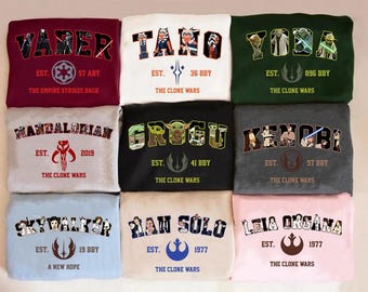 Disney Star Wars Character Shirt, Star Wars Shirt, Star Wars May The 4th Be With You Shirt, Star Wars Disneyland Trip Group Shirt