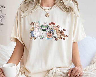 Camiseta de Toy Story de Disney Pixar, camiseta de vacaciones familiares de Toy Story, camiseta de Woody, Buzz, Rex, Hamm, camiseta de Pizza Planet, viaje a Disneyland Magic Kingdom