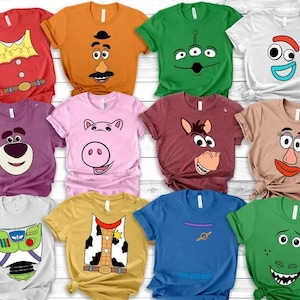 Toy Story Face Family Matching Shirt,Toy Story Characters Shirt,Toy Story Costume Shirt, Disney Birthday Group Shirt, Buzz Lightyear, Woody