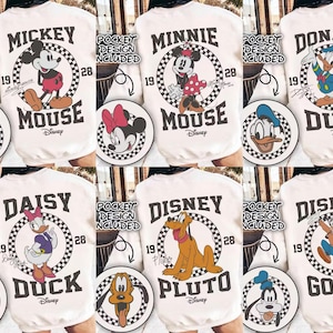 Vintage Mickey Mouse Shirt, Disney Mickey 1928 Shirt, Retro Mickey Shirt, Disney Trip Shirt, Checkered Mickey Shirt, 2 Side Disney Trip Tee