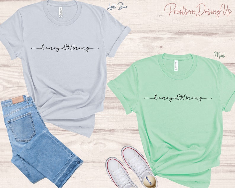 Disney Honeymoon Shirts Honeymooning shirt Disney Couples Shirts Disney Just Married Shirts Disney Womens Shirt Disney Shirts image 3