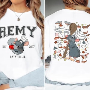 Little Chef Remy 2 Side Shirts, Disney Ratatouille Paris France Shirt, Ratatouille Movie Shirt, Disney Chef Shirts, Remy Gusteau&#39;s Shirt