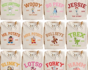 Camiseta de Toy Story de Disney Pixar, camiseta de Toy Story Family Vacation, camiseta de Woody, Buzz, Rex, Hamm, camiseta de Pizza Planet, Disneyland Magic Kingdom