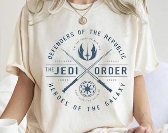 Star Wars The Clone Wars Jedi Order Emblem Graphic Shirt, Retro Star Wars Shirt, Disneyland Family Matching Shirt, Galaxy's Edge Shirt