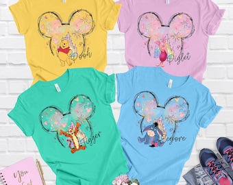 Disney Winnie The Pooh Castle Shirt, Retro Pooh Bear & Friends Tee,Disney Family Trip Shirt, Cute Disneyworld Pooh Shirt,Winnie The Pooh Tee