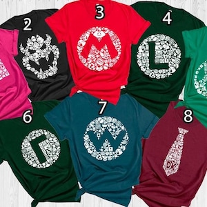 Super Mario Character Shirt: Birthday Party Tee