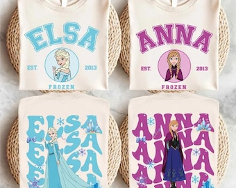 Disney Frozen Characters Shirt, Princess Elsa and Anna Shirt, Olaf Hans Sven Kristoff Oaken Shirt, Disneyland Trip Shirt, Frozen Gift Shirt