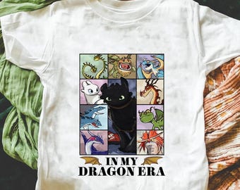 Camiseta de Disney de la era de Cómo entrenar a tu dragón, camiseta de viaje familiar de Disney, camiseta de Disney de la era de mi dragón, camiseta a juego de Disney, camiseta de Disneyland