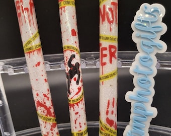 Halloween, Crime Scene Gel Ink Epoxy pen set (set of 3 pens)