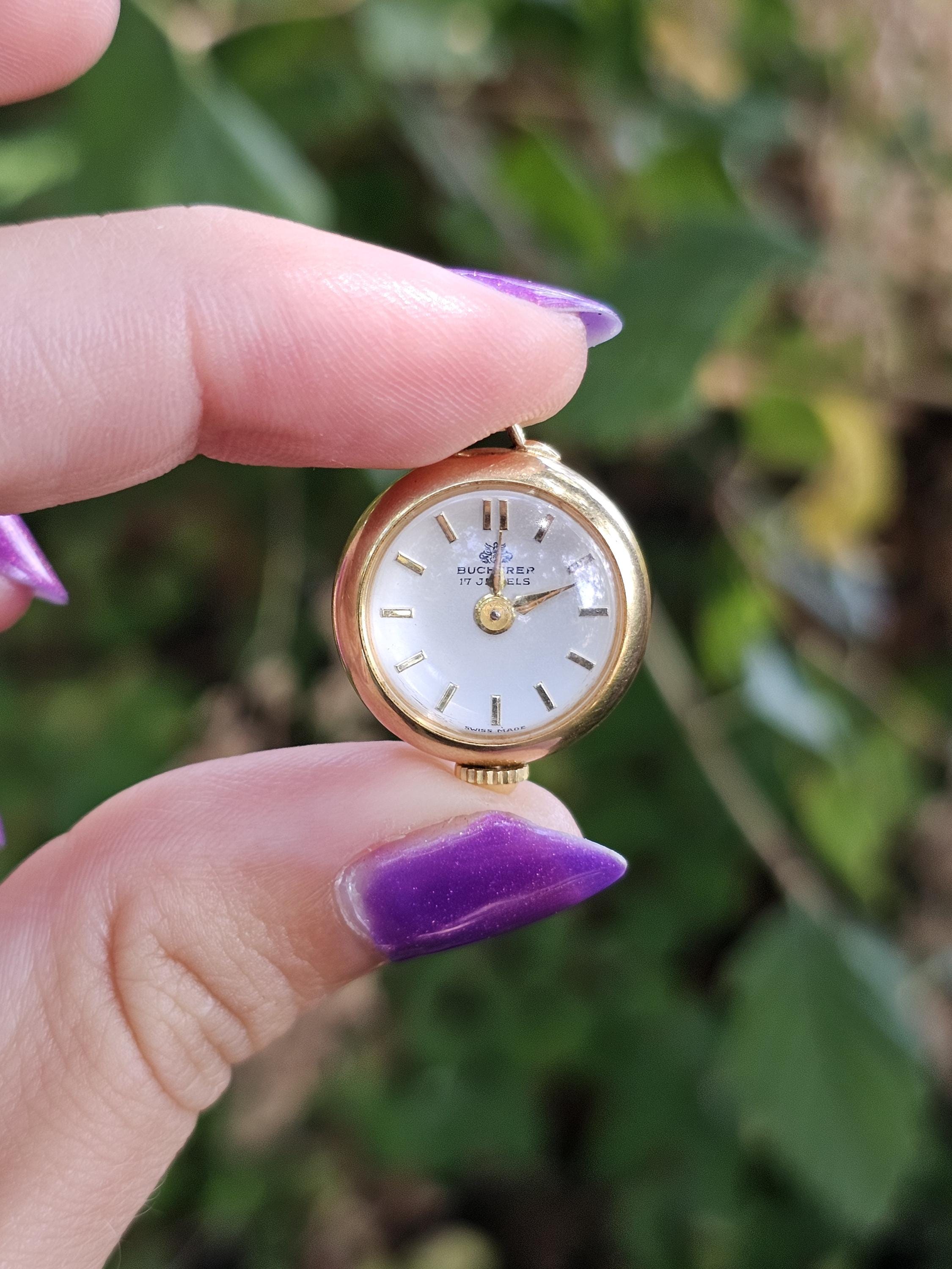 BUCHERER ネックレス ペンダント ヴィンテージ ゴールドカラー 手巻き式 BUCHERER ネックレス ペンダント ヴィンテージ ゴールドカラー