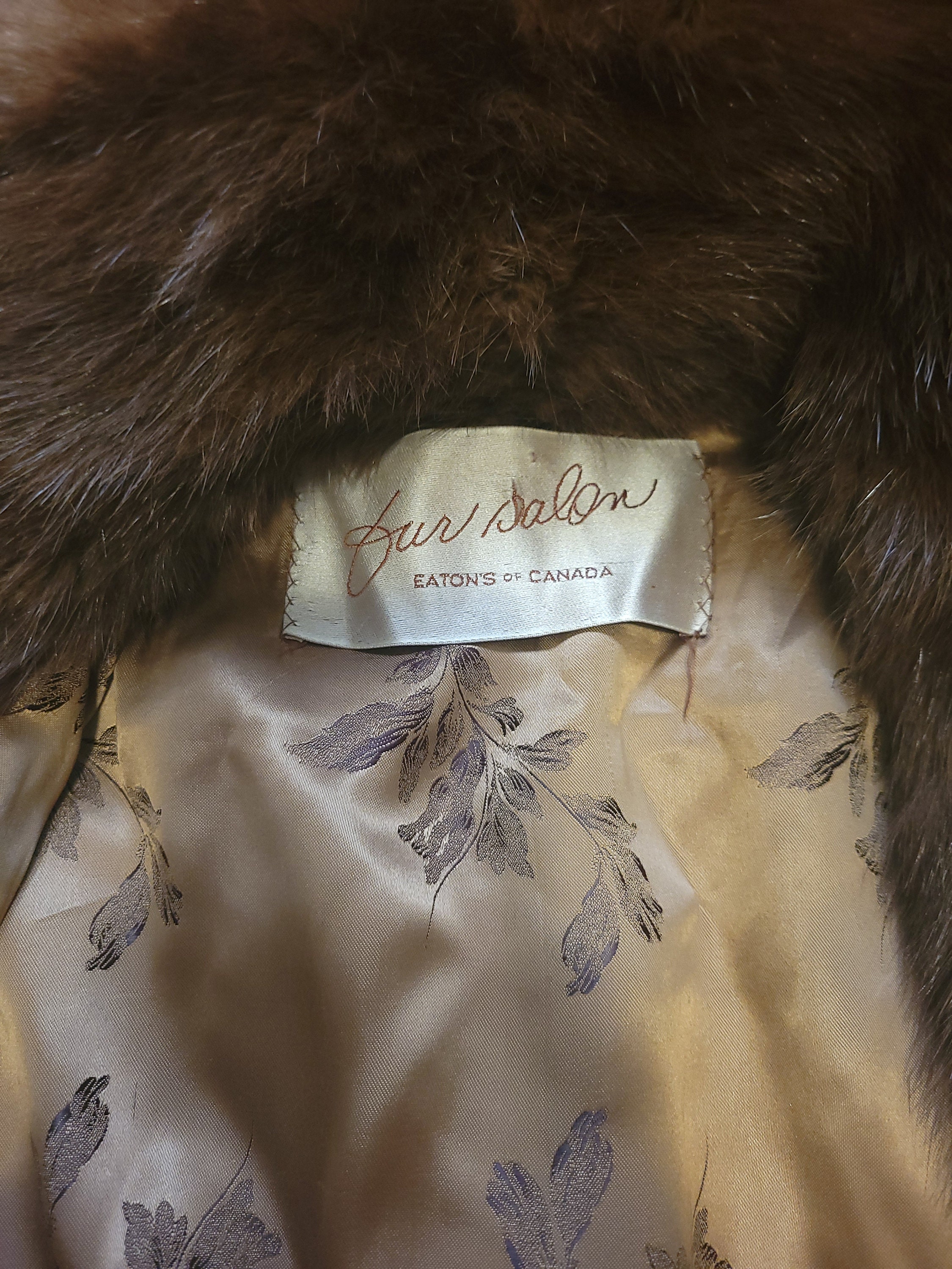 Vintage Eatons of Canada Blended Muskrat Fur Coat - Etsy
