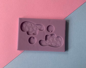 Cowboy Hat Silicone Mold | Resin Earrings DIY