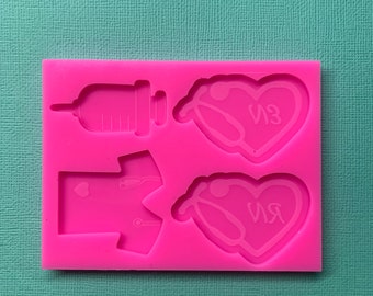 Nurse keyrings | silicone moulds | organisation | magnets