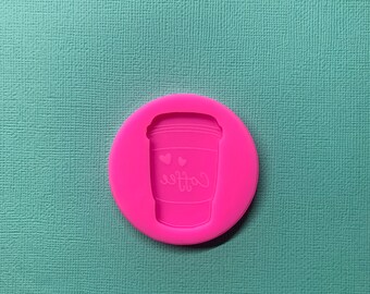 Coffee Cup Silicone Mould | magnet mould | pop socket | keyring