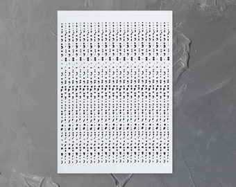 40 Semi-Colons 8.5&quot;x11&quot; Temporary Tattoo Placement Testing Sheet | Mental Health Awareness Self Care Minimalist Your Story Isn&#39;t Over Yet