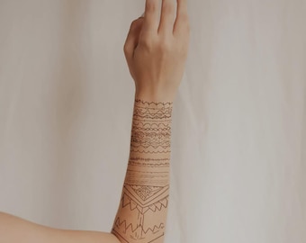 Ultimate Temporary Tattoo Sleeve (or set of bracelet tats)