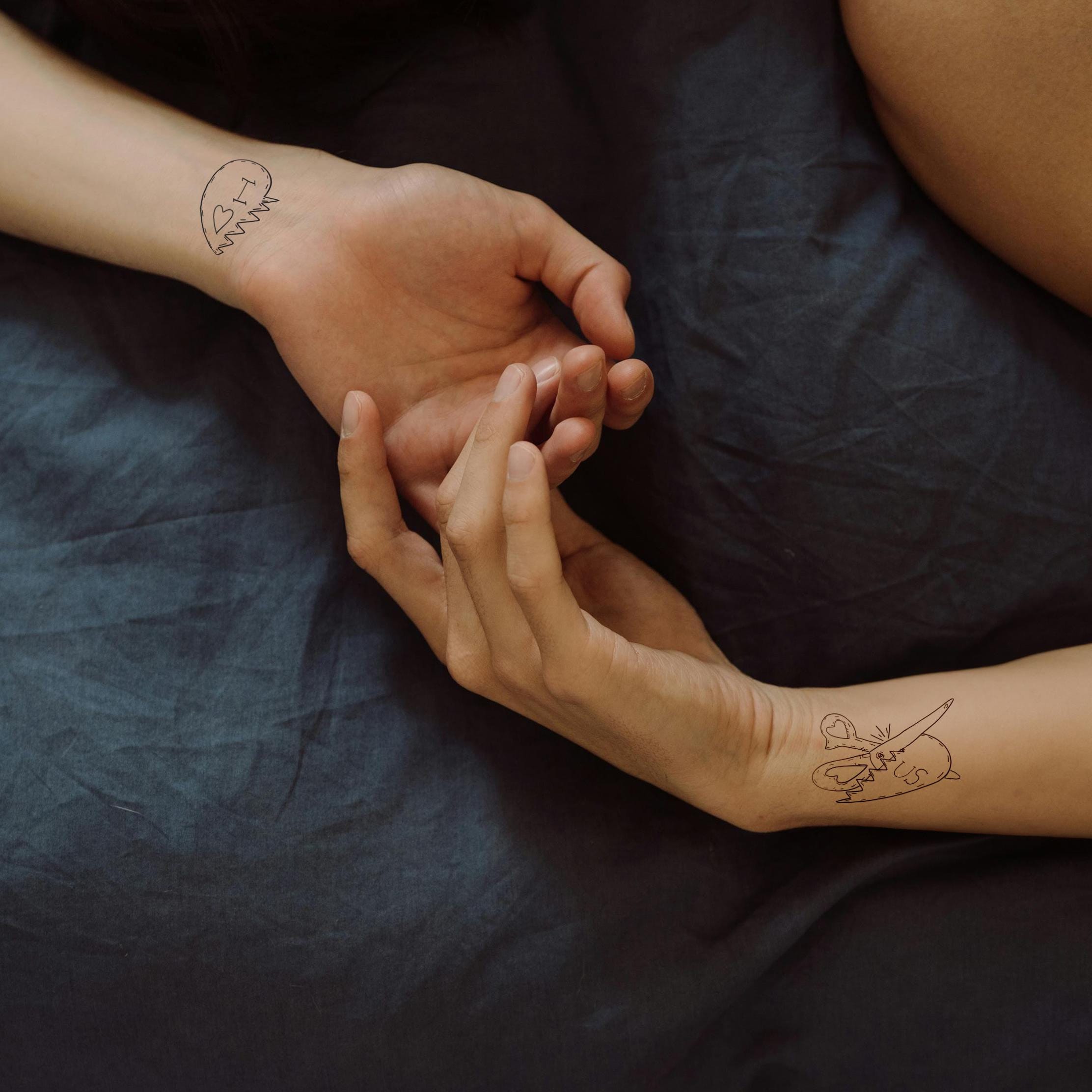 Half Heart Tattoo That Bonds Couples