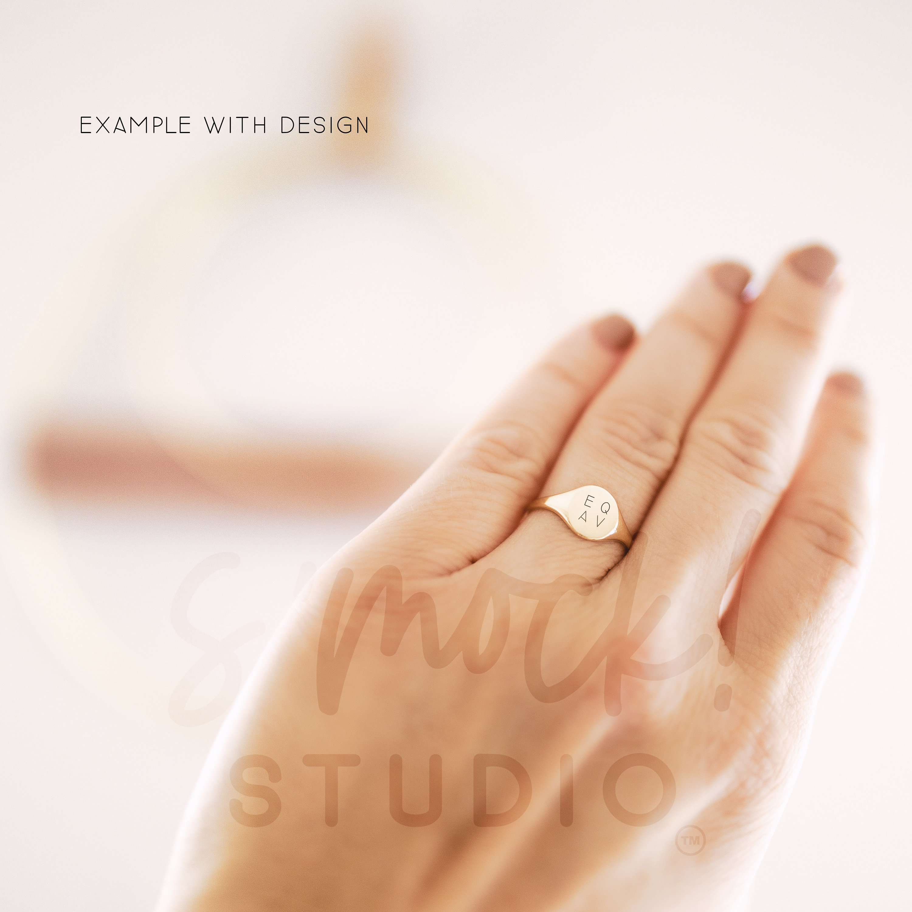 Ring Mockup Overlay Your Ring Png or Signet Ring Mockup Simple Jewelry