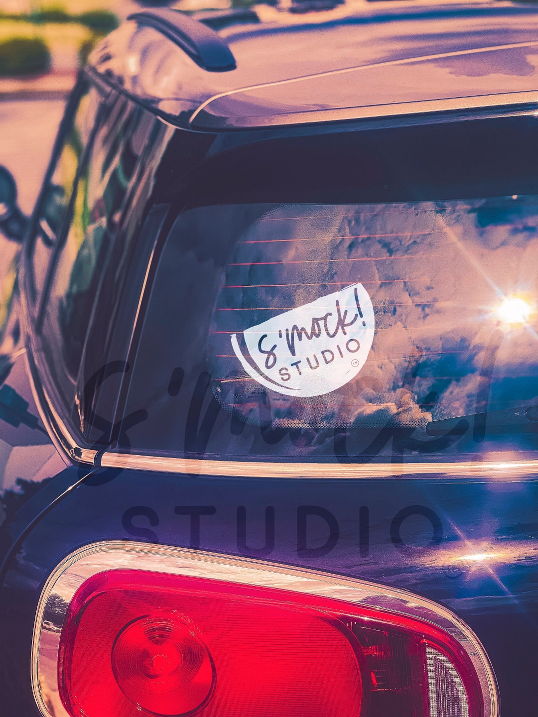 Car Decal Mockup Vinyl Car Sticker Mock Photography Jpeg Etsy