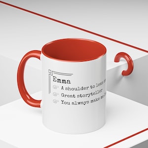 Personalized Coffee Mug: Custom Name & Qualities, 15oz Ceramic Mug