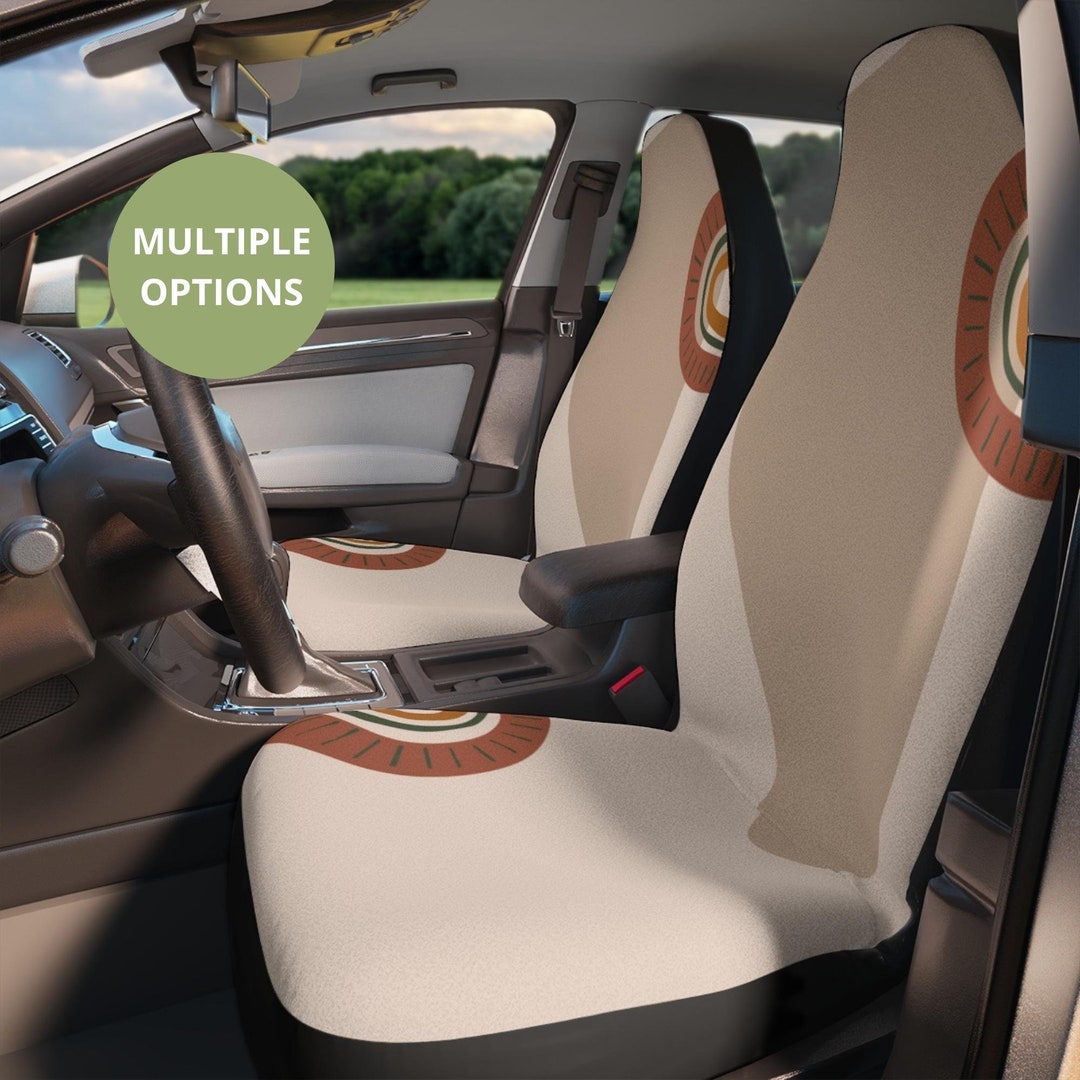 Boho Abstract Car Seat Covers Multiple Options Mid-century Modern