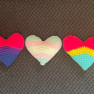 Handmade Pride Flag Hearts