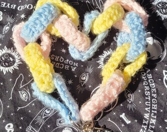 Crochet Chain: Pastel Keychain, Wallet Chain