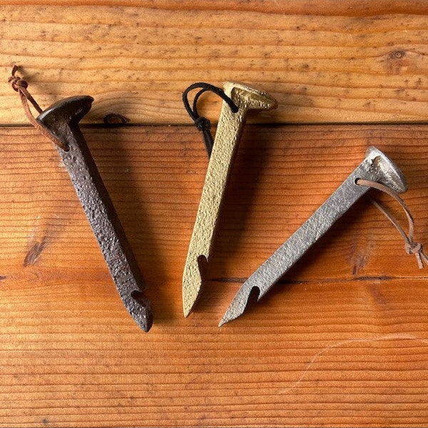 Railroad Spike Bottle Openers- engraving up to 10 characters!