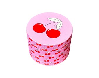 Cute Print Metal Herb Grinder with Catcher - 2" 5-Piece Spice Crusher