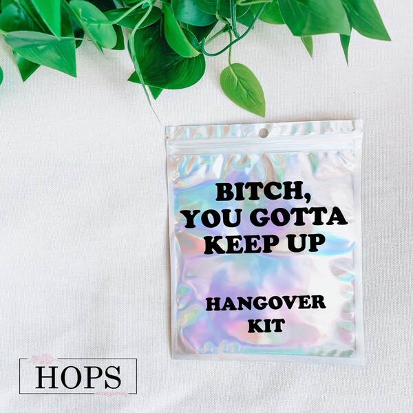 You Gotta Keep Up Party Favor Bachelorette Girls Trip Weekend Get Away Hangover Recovery Survival Kit