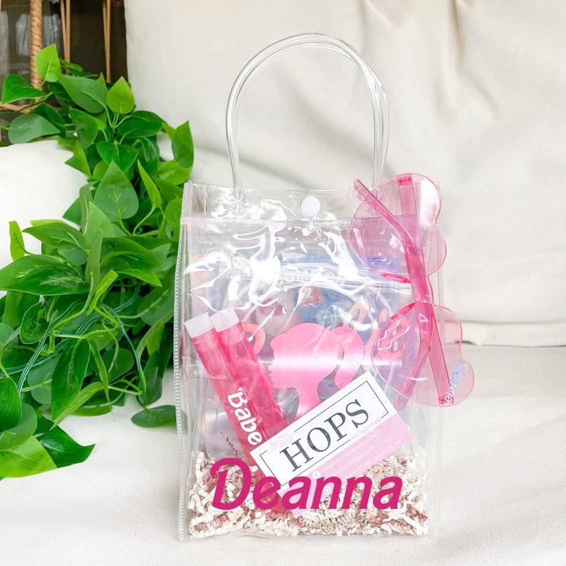 Clear Personalized Doll Theme Gift Bag Party Favor Etsy
