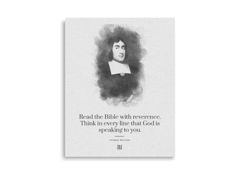 Thomas Watson Poster | Reformed Theology Printable | Christian wall art