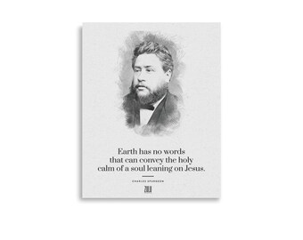Charles Spurgeon Poster | Reformed Theology Printable | Christian wall art
