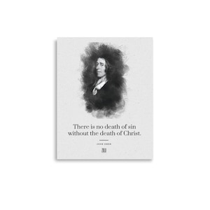 John Owen Poster | Reformed Theology Printable | Christian wall art