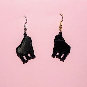 Gorilla Earrings Ape Earrings Exotic Animal Zoo Gifts Monkey gifts Animal jewelry Wild animal Harambe Primate Nature Wildlife Jungle Safari