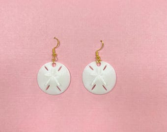 Sand Dollar Earrings Sea Creature Earring Beach Vacation Earring Tropical Earring Fish Earring Scuba Diving Animal Anatomy Nautical Gift