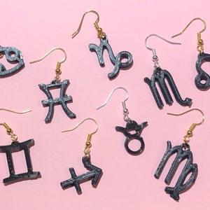 Astrology signs Earrings Zodiac Sign Earrings Zodiac sign Gifts Zodiac Sign Jewelry Gemini Earrings Gift Constellation Earring Star Sign