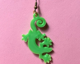 Lizard Earring Gecko Jewelry Reptile Jewelry Lizard Lover Salamander Gift Animal Gift Animal Earring Herpetologist zookeeper Axolotl earring