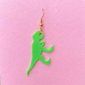 Tyrannosaurus rex Dinosaur Earrings Trex Gift Dino Tyrannosaurus Godzilla Dino Roar Pixilated Gamer Gift for Her Jurassic 3D Pterosaur Rawr