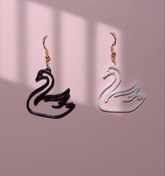 Swarovski Crystal Black Swan Rose Gold – Amour Design Jewellery