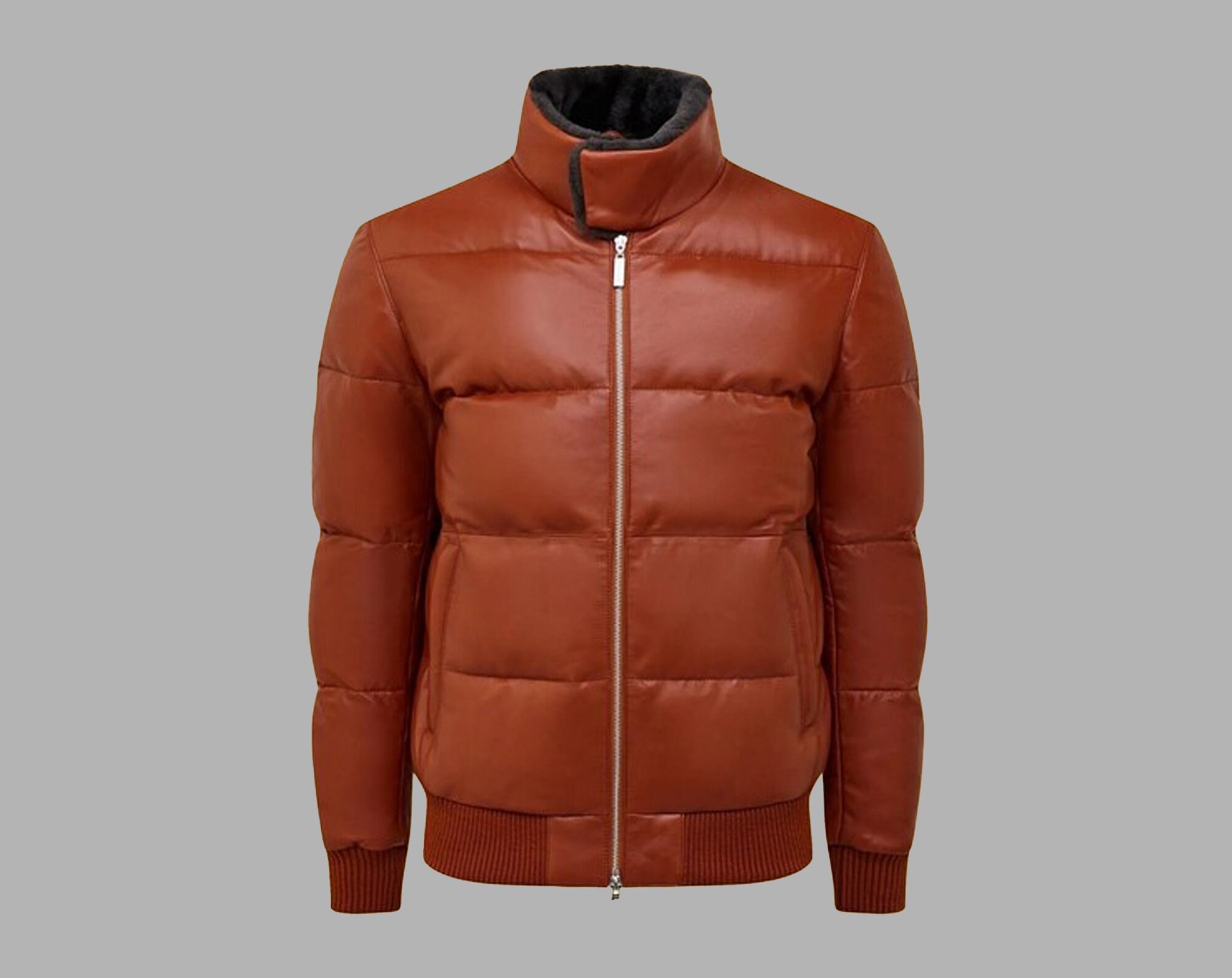新品 AFGK/LOGO PUFFER LEATHER JACKET M 夜光 www.thebackbencher.co.in