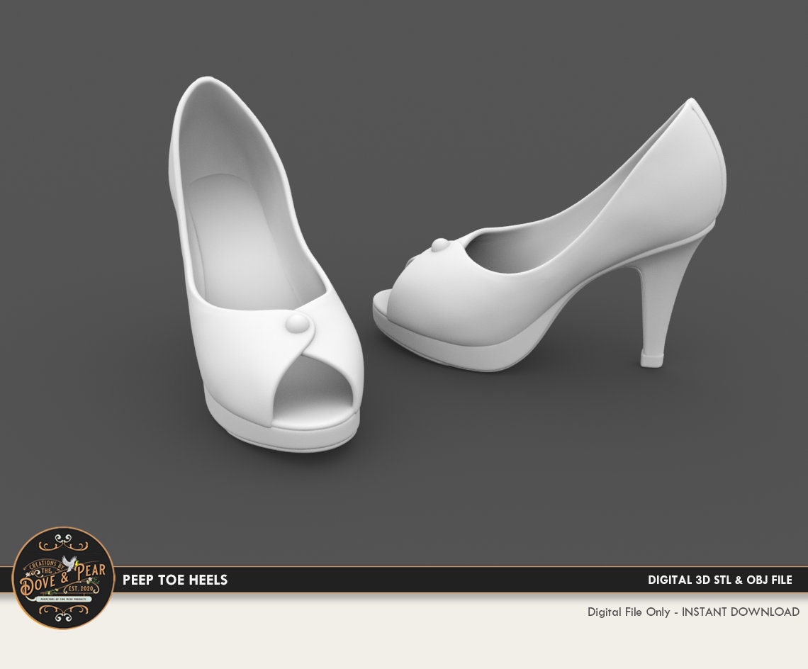 Barbie Doll Shoes by Heber, Download free STL model