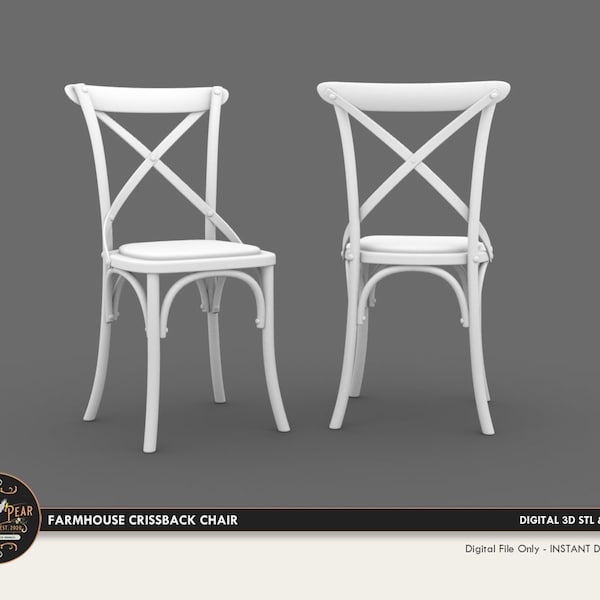 1:12 boerderij stoel poppenhuis miniatuur - 3D STL PRINT-bestand direct downloaden