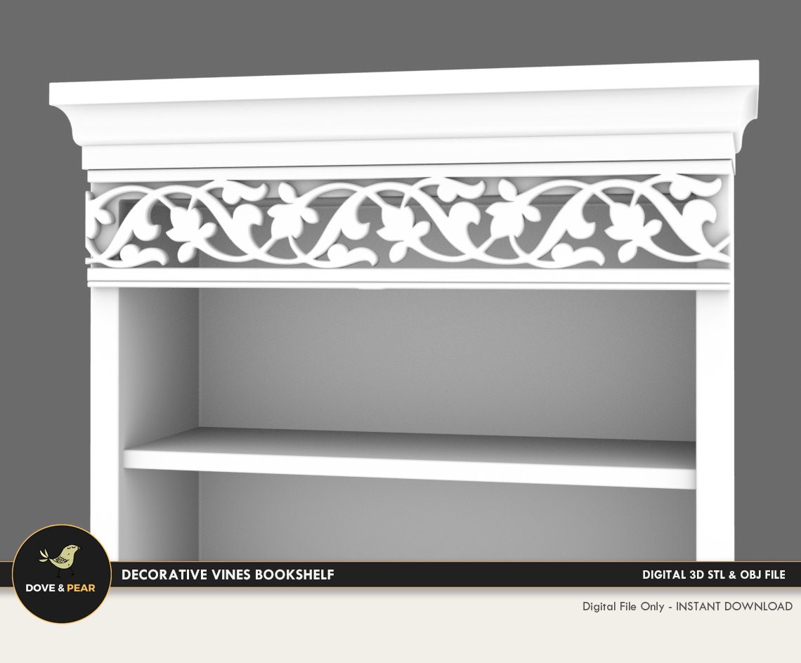 112 Decorative Vines Bookshelf Dollhouse Miniature 3D STL Etsy